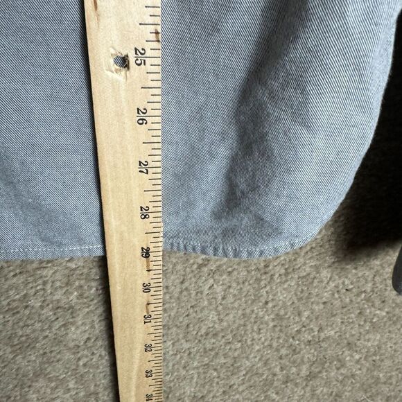 Adriano Goldschmied Shirt Mens Size XL Gray Slim Fit Long Sleeve Flannel Casual - Picture 5 of 10